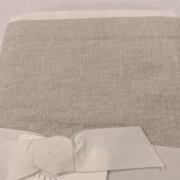 NWT Pottery Barn Belgian Flax Linen Contrast Flange Shams - Picture 9 of 9